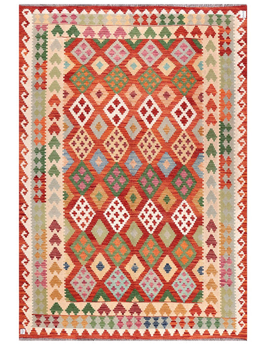 Maimana Afghanistan Kilim Rug - 298 x207 cm