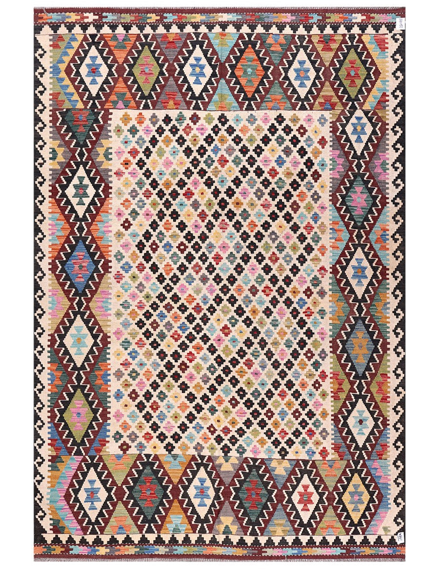 Maimana Afghanistan Kilim Rug - 295 x201 cm