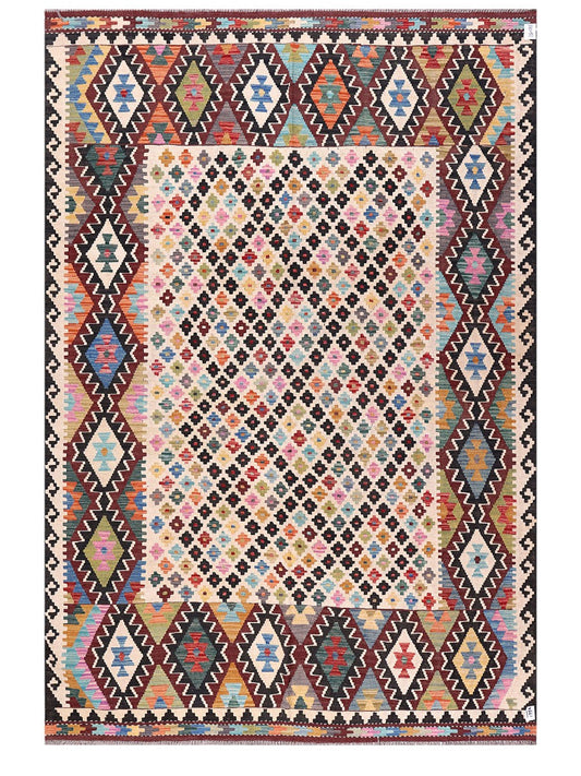 Maimana Afghanistan Kilim Rug - 295 x201 cm