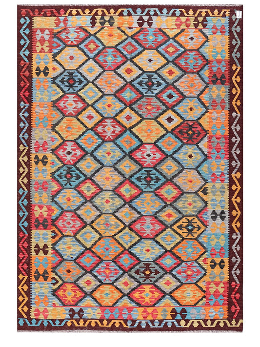 Maimana Afghanistan Kilim Rug - 293 x205 cm