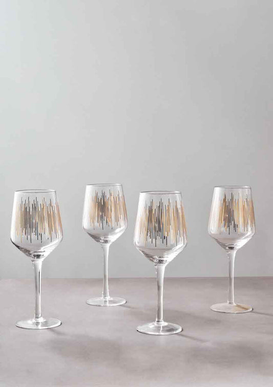 Jazz Wine Glasses Set of 4