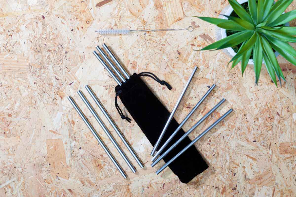 Mimo Set Of 10 Short Cocktail Straws