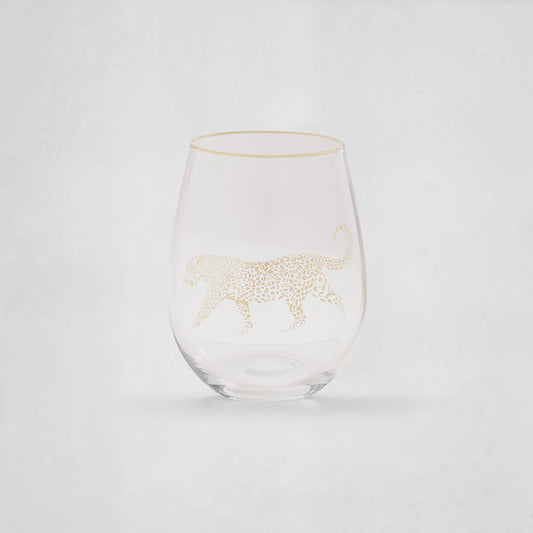 Nomi Gold Leopard Curved Tumbler