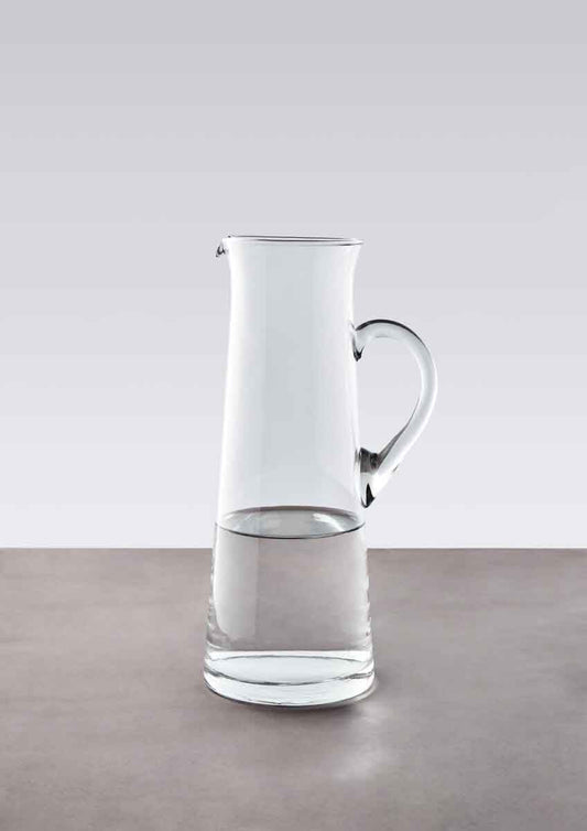 Ambra Clear Glass Pitcher.