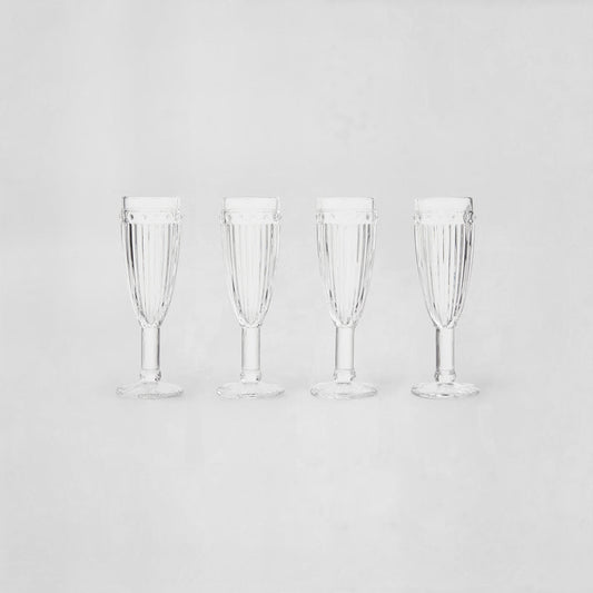 Auclair Set Of Four Champagne Glasses