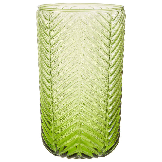 Fleur Set Of Four Green Highball Glasses