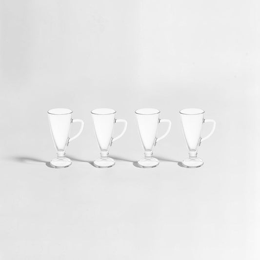 Set Of Four Torta Latte Glasses