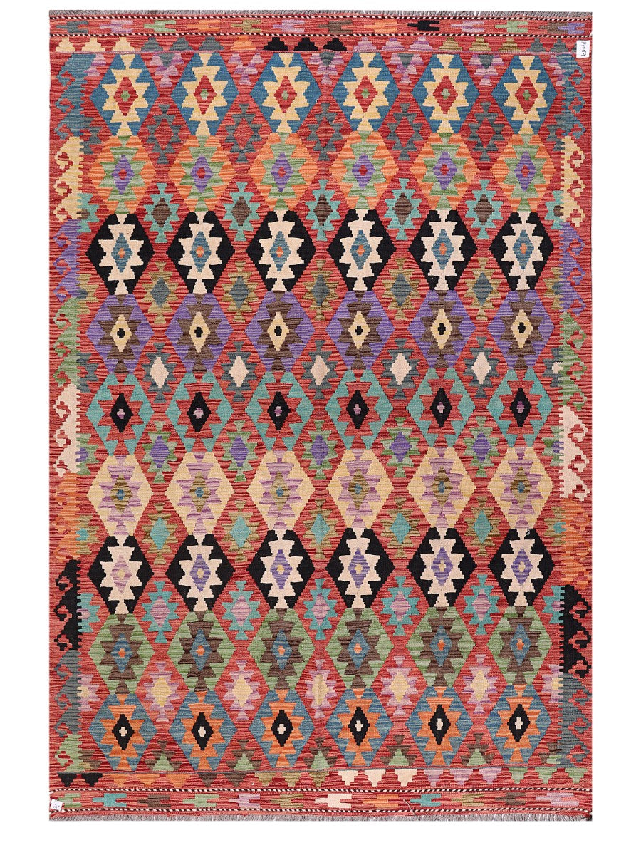 Maimana Afghanistan Kilim Rug - 297 x203 cm