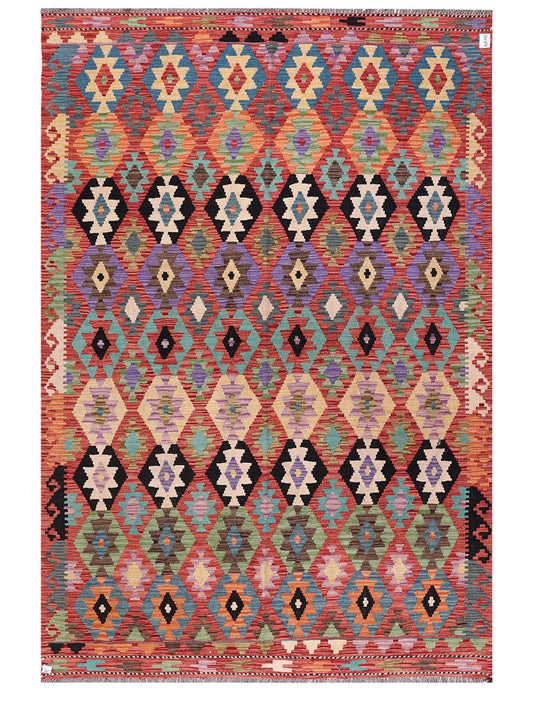 Maimana Afghanistan Kilim Rug - 297 x203 cm