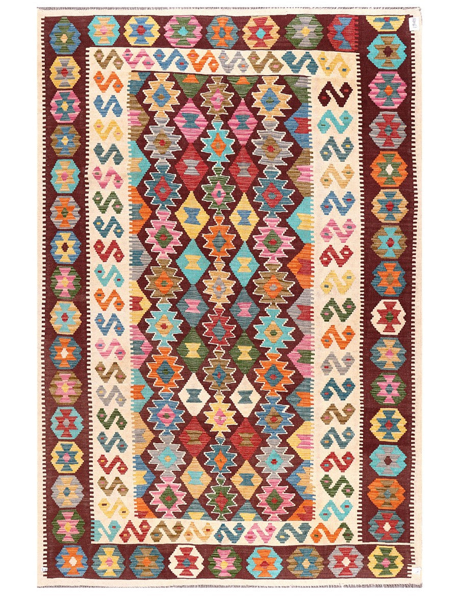 Maimana Afghanistan Kilim Rug - 297 x201 cm