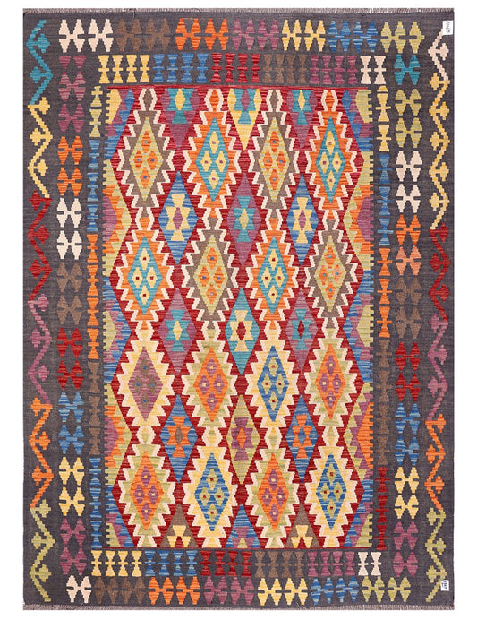 Maimana Afghanistan Kilim Rug - 285 x208 cm