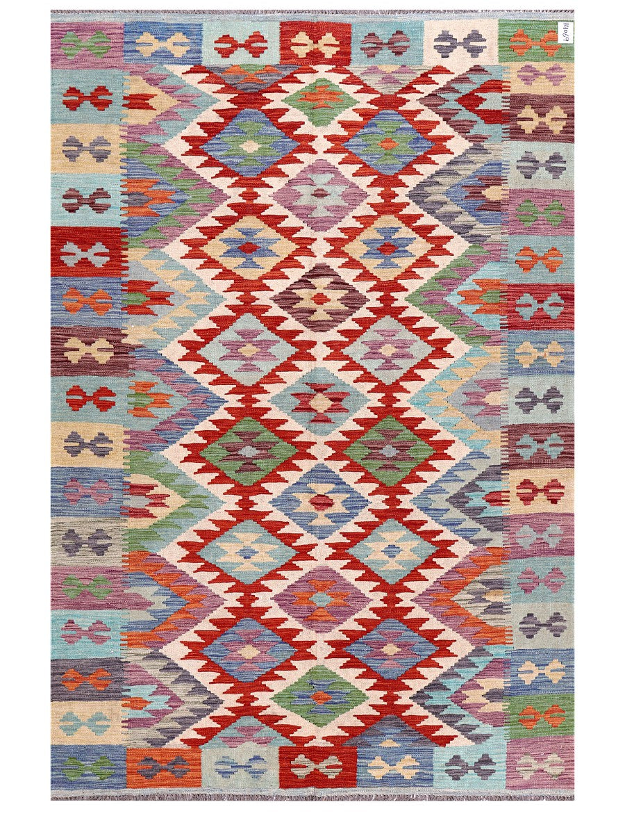 Maimana Afghanistan Kilim Rug - 241 x163 cm