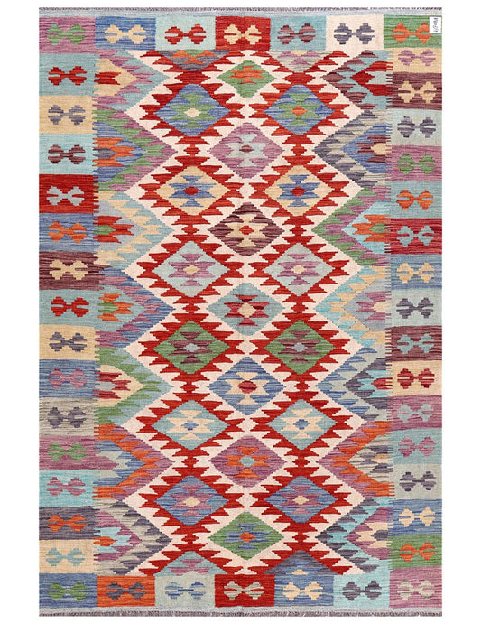 Maimana Afghanistan Kilim Rug - 241 x163 cm