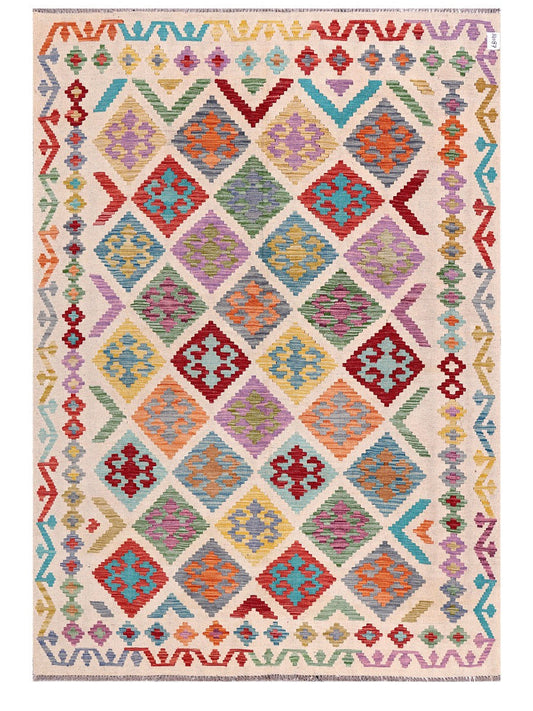 Maimana Afghanistan Kilim Rug - 247 x176 cm