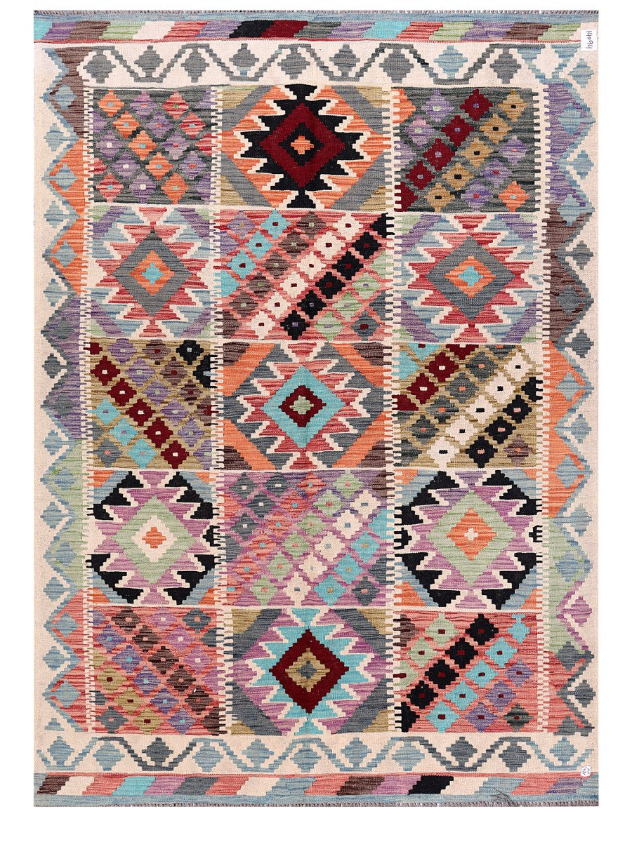 Maimana Afghanistan Kilim Rug - 244 x173 cm