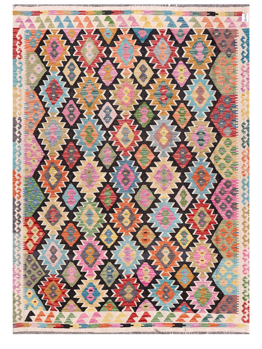 Maimana Afghanistan Kilim Rug - 243 x178 cm
