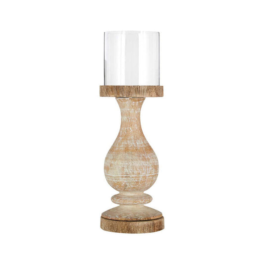 Mango Wood Pillar Candle Holder