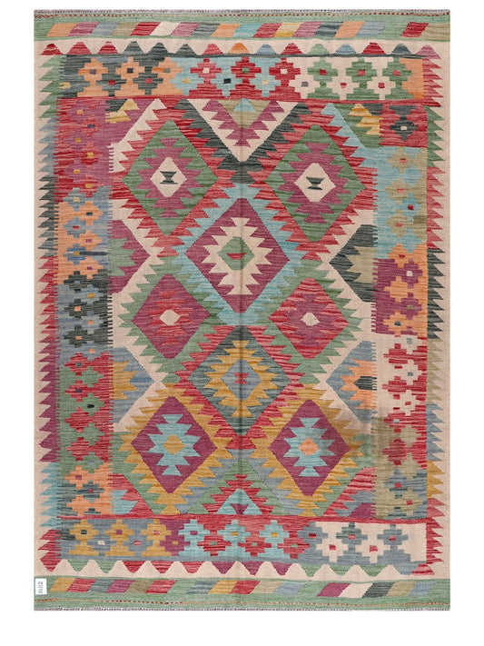 Maimana Afghanistan Kilim Rug - 243 x172 cm