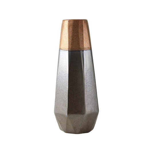 Jet Large Metallic Vase