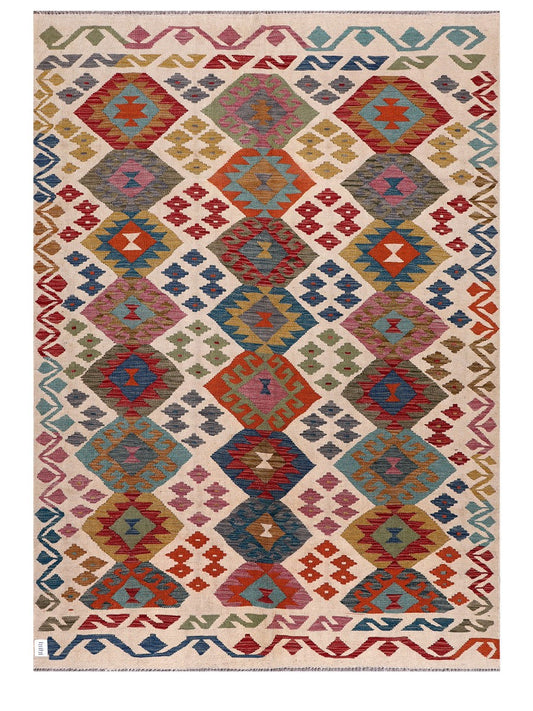 Maimana Afghanistan Kilim Rug - 244 x176 cm