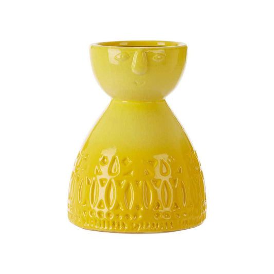 Mimo Small Yellow Face Vase