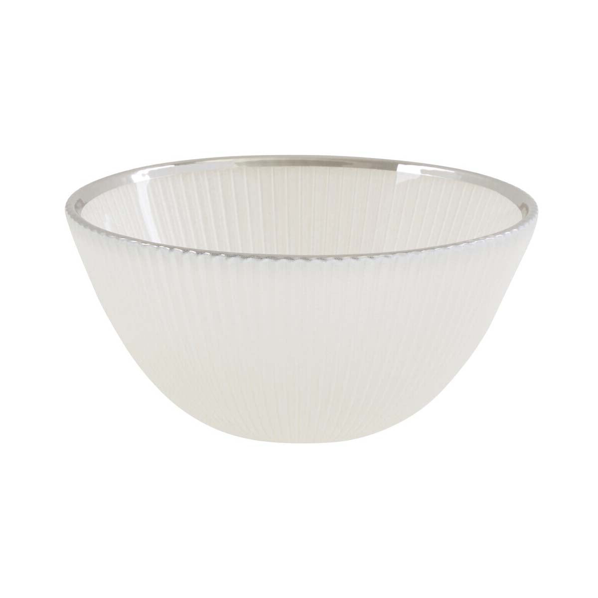 Ida 14.5cm White Glass Bowl