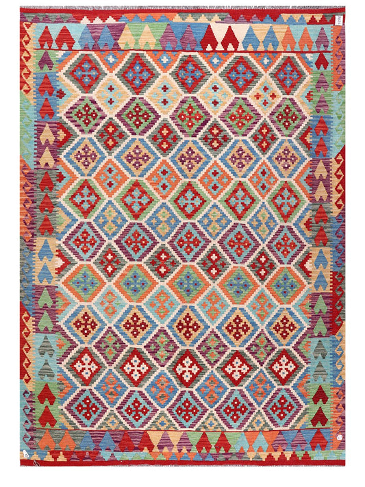 Maimana Afghanistan Kilim Rug - 288 x208 cm