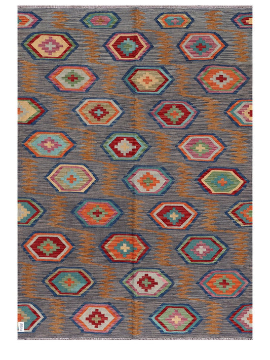 Maimana Afghanistan Kilim Rug - 209 x151 cm