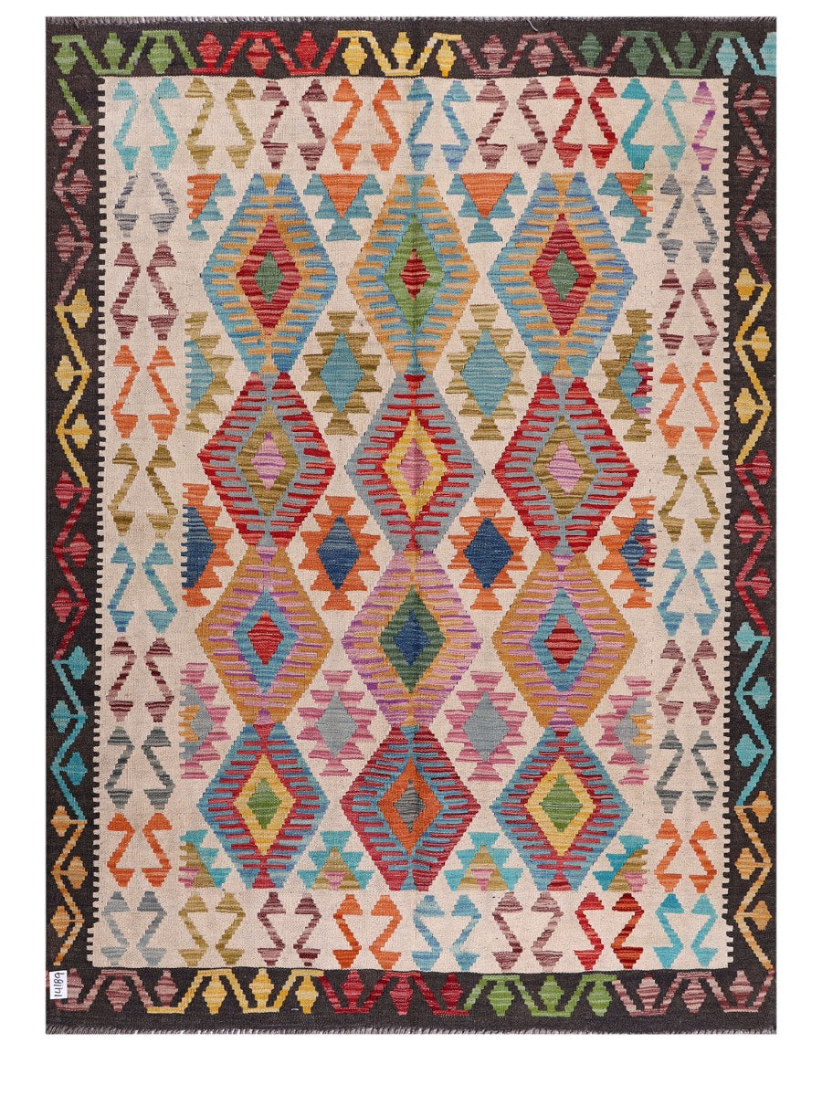 Maimana Afghanistan Kilim Rug - 208 x153 cm