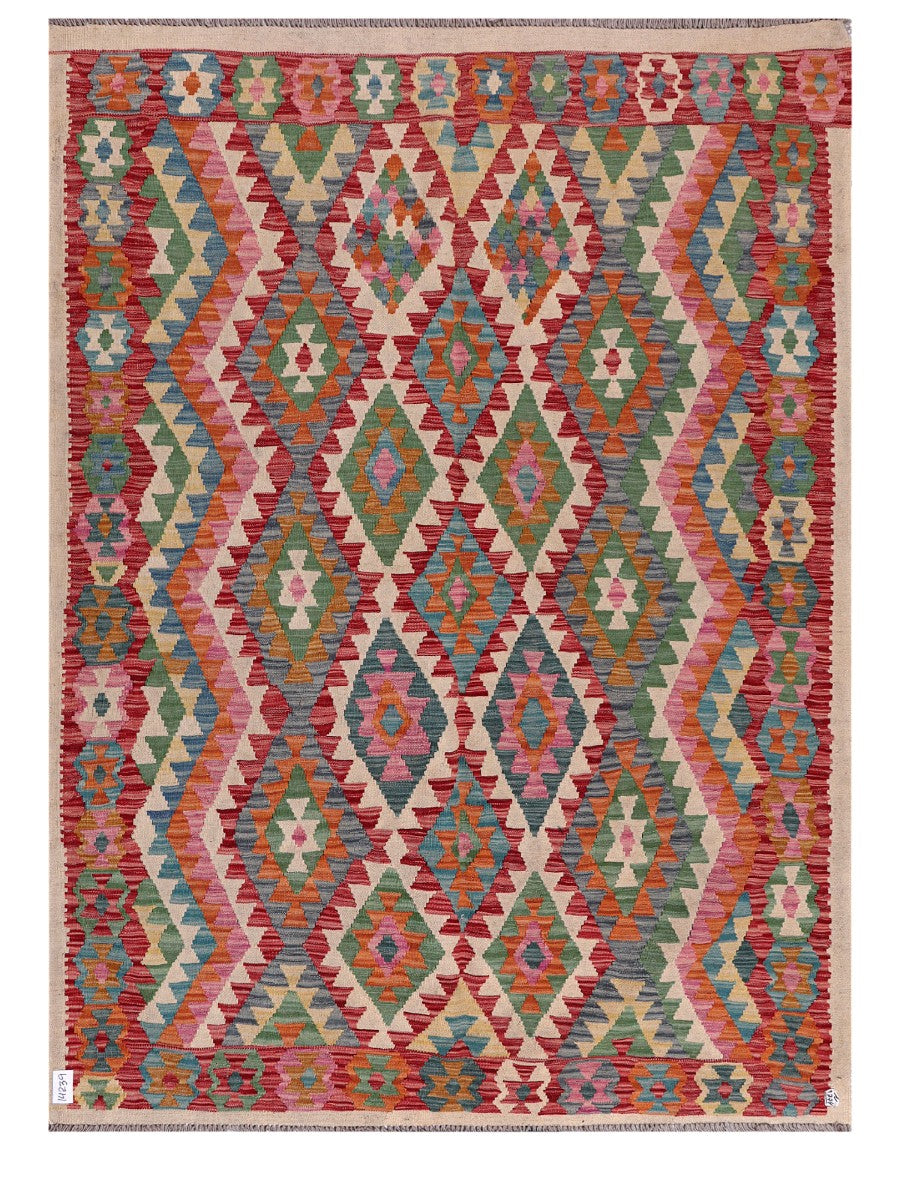 Maimana Afghanistan Kilim Rug - 218 x161 cm