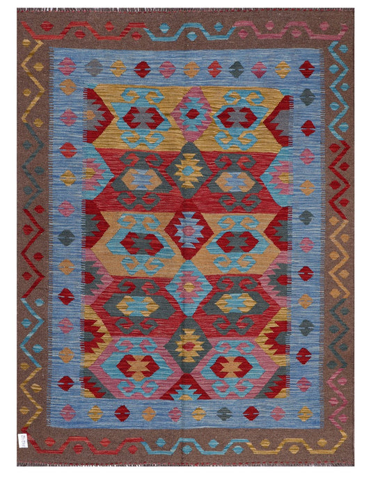 Maimana Afghanistan Kilim Rug - 208 x157 cm