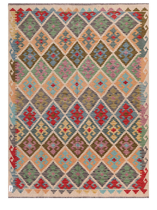 Maimana Afghanistan Kilim Rug - 210 x156 cm