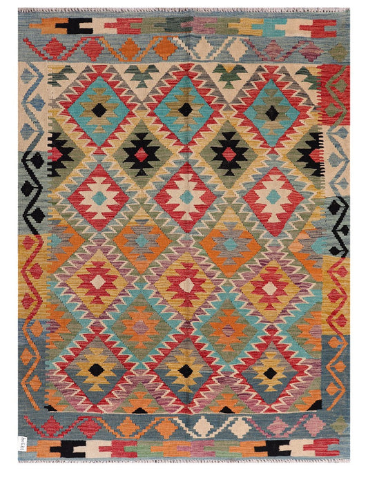 Maimana Afghanistan Kilim Rug - 207 x155 cm