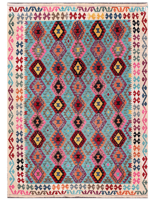 Maimana Afghanistan Kilim Rug - 281 x206 cm