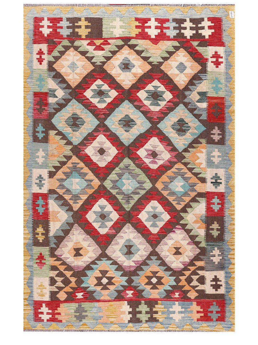 Maimana Afghanistan Kilim Rug - 284 x187 cm