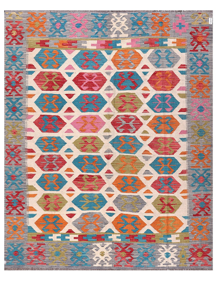 Maimana Afghanistan Kilim Rug - 291 x238 cm