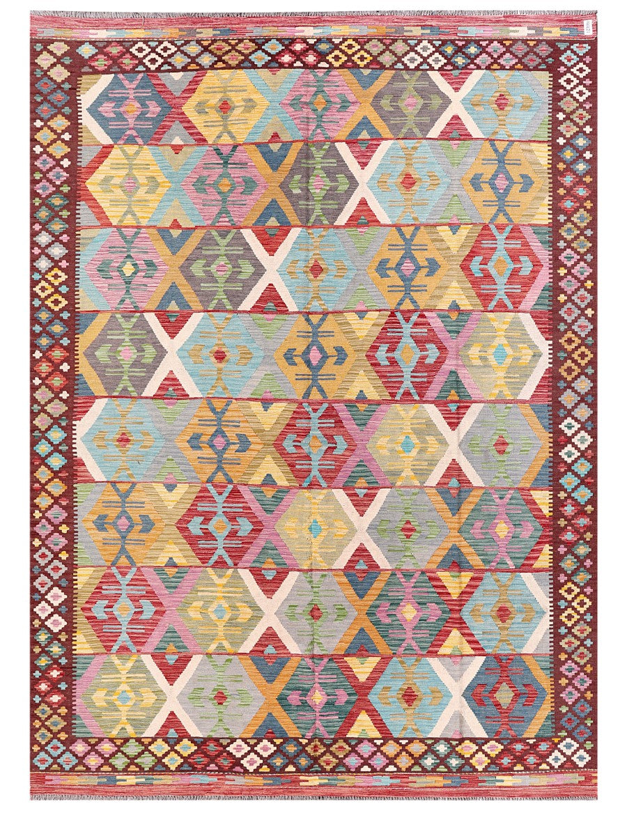 Maimana Afghanistan Kilim Rug - 346 x252 cm