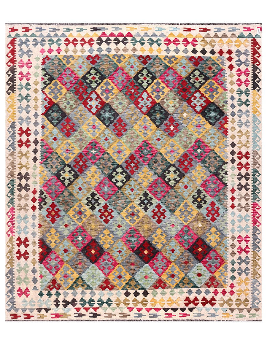 Maimana Afghanistan Kilim Rug - 288 x253 cm