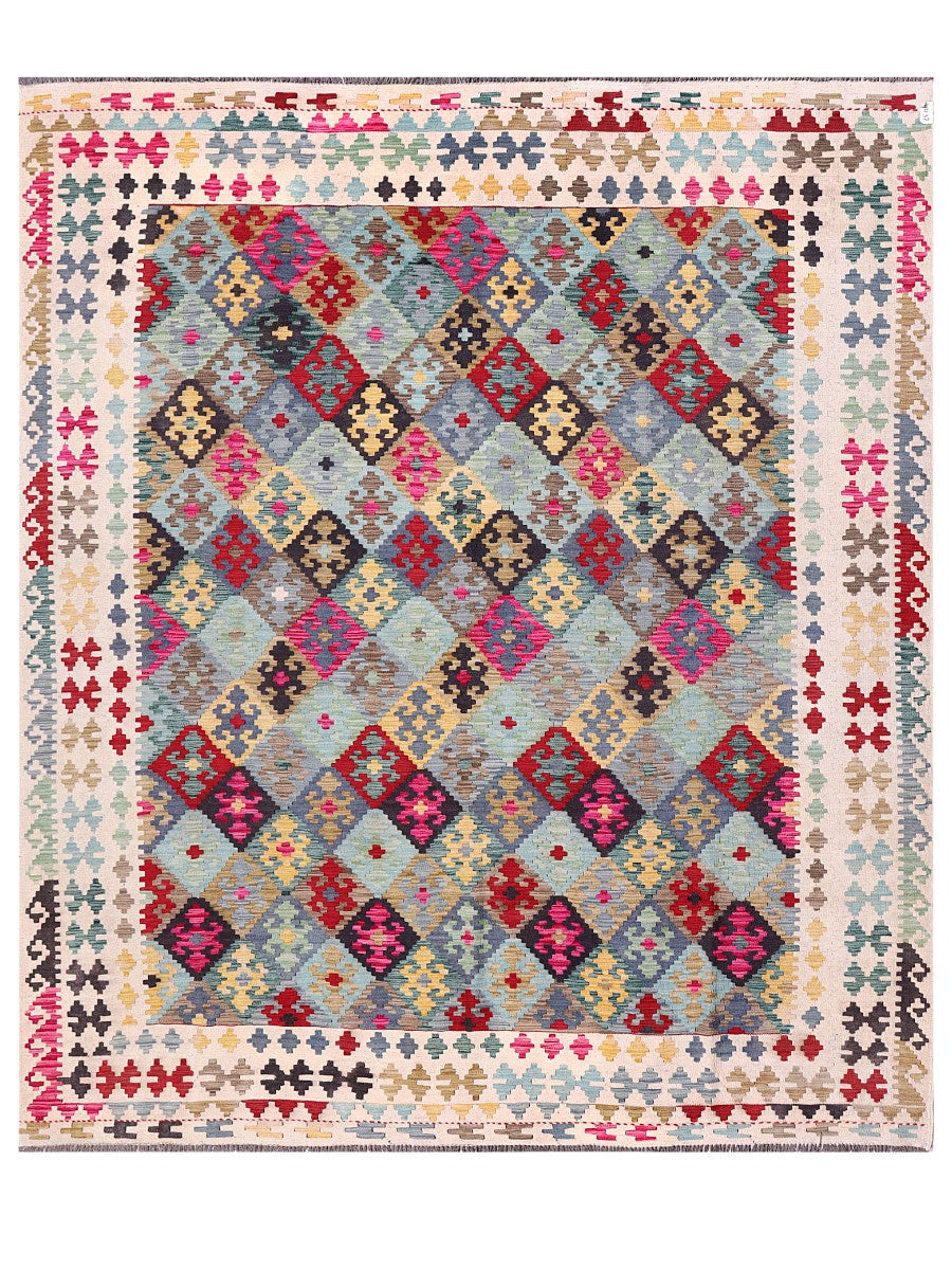 Maimana Afghanistan Kilim Rug - 297 x258 cm