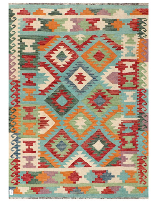 Maimana Afghanistan Kilim Rug - 210 x153 cm