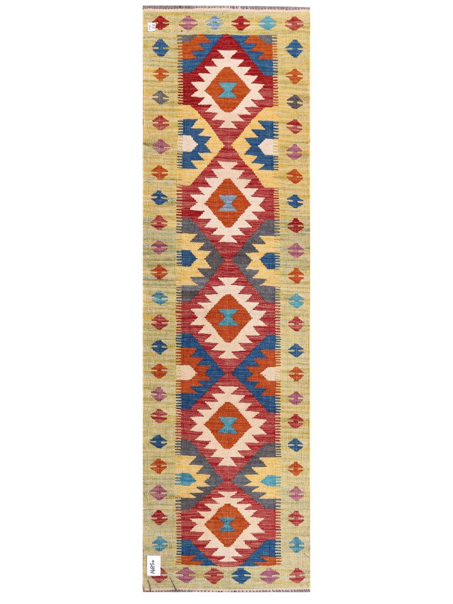 Maimana Afghanistan Kilim Rug - 207 x61 cm