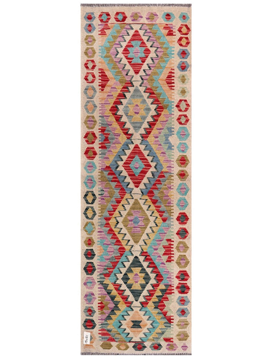Maimana Afghanistan Kilim Rug - 210 x68 cm