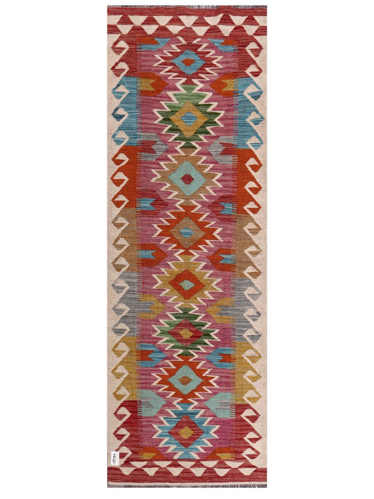 Maimana Afghanistan Kilim Rug - 206 x70 cm