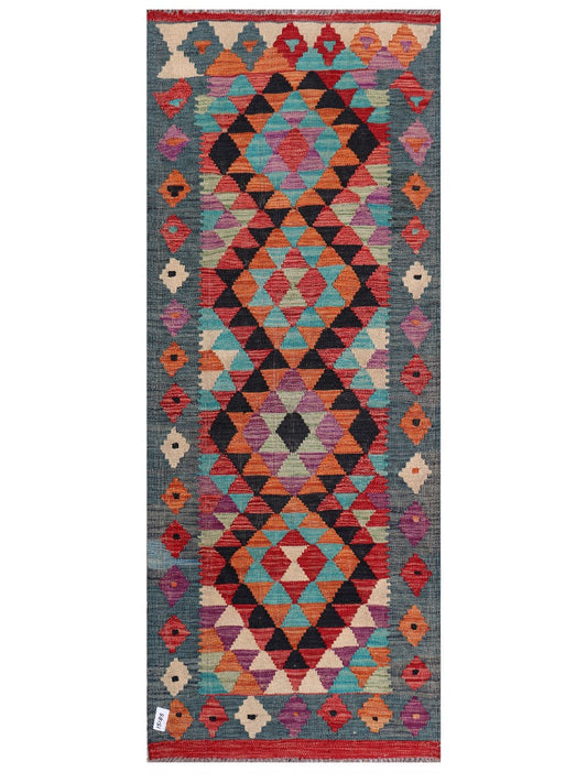 Maimana Afghanistan Kilim Rug - 210 x84 cm