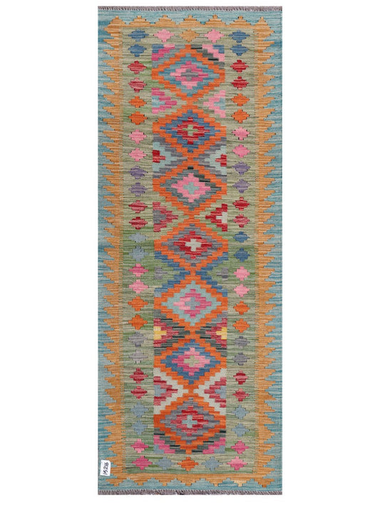 Maimana Afghanistan Kilim Rug - 196 x76 cm