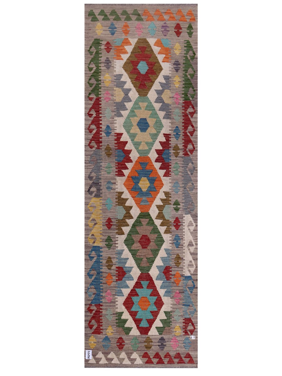 Maimana Afghanistan Kilim Runner - 265 x 84 cm
