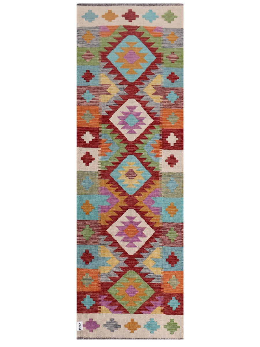 Maimana Afghanistan Kilim Runner - 248 x 79 cm
