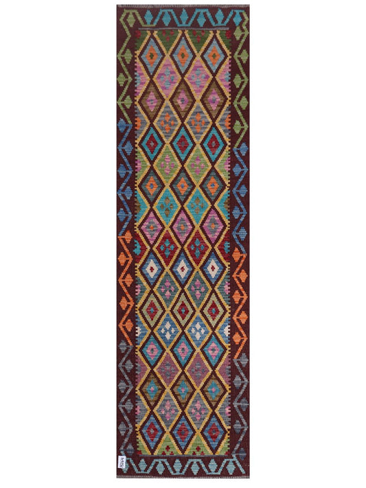 Maimana Afghanistan Kilim Runner - 254 x 73 cm