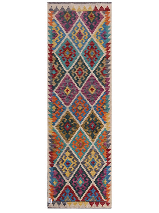 Maimana Afghanistan Kilim Runner - 238 x 76 cm