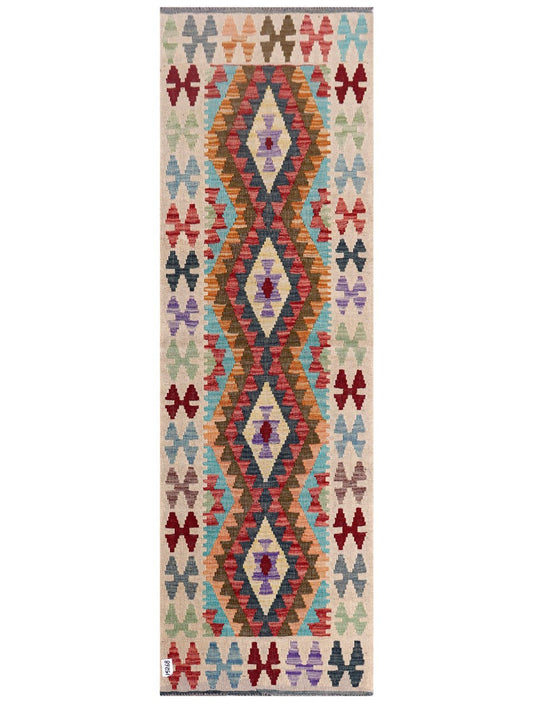 Maimana Afghanistan Kilim Runner - 243 x 77 cm